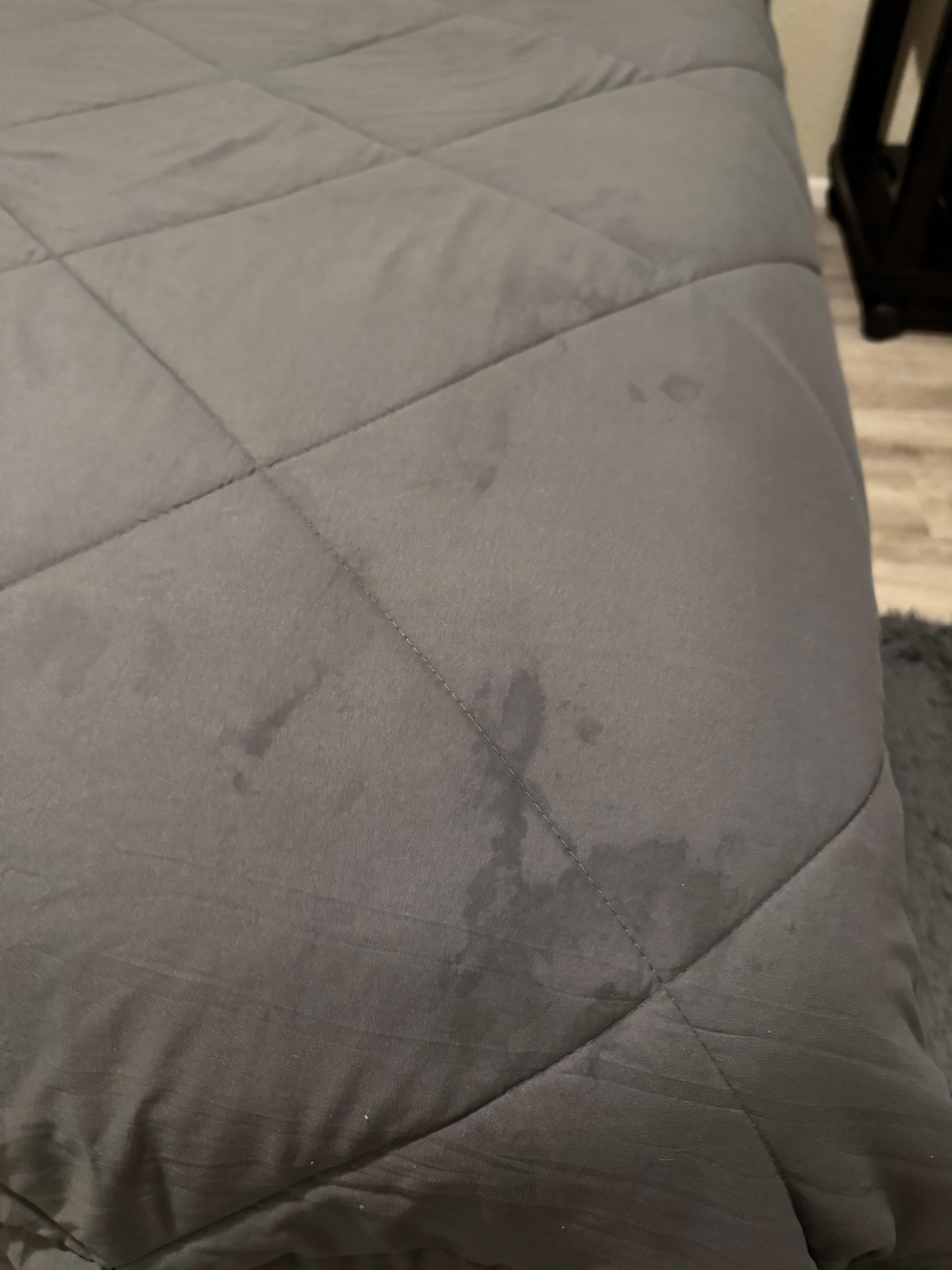 Stains from “detergent”
