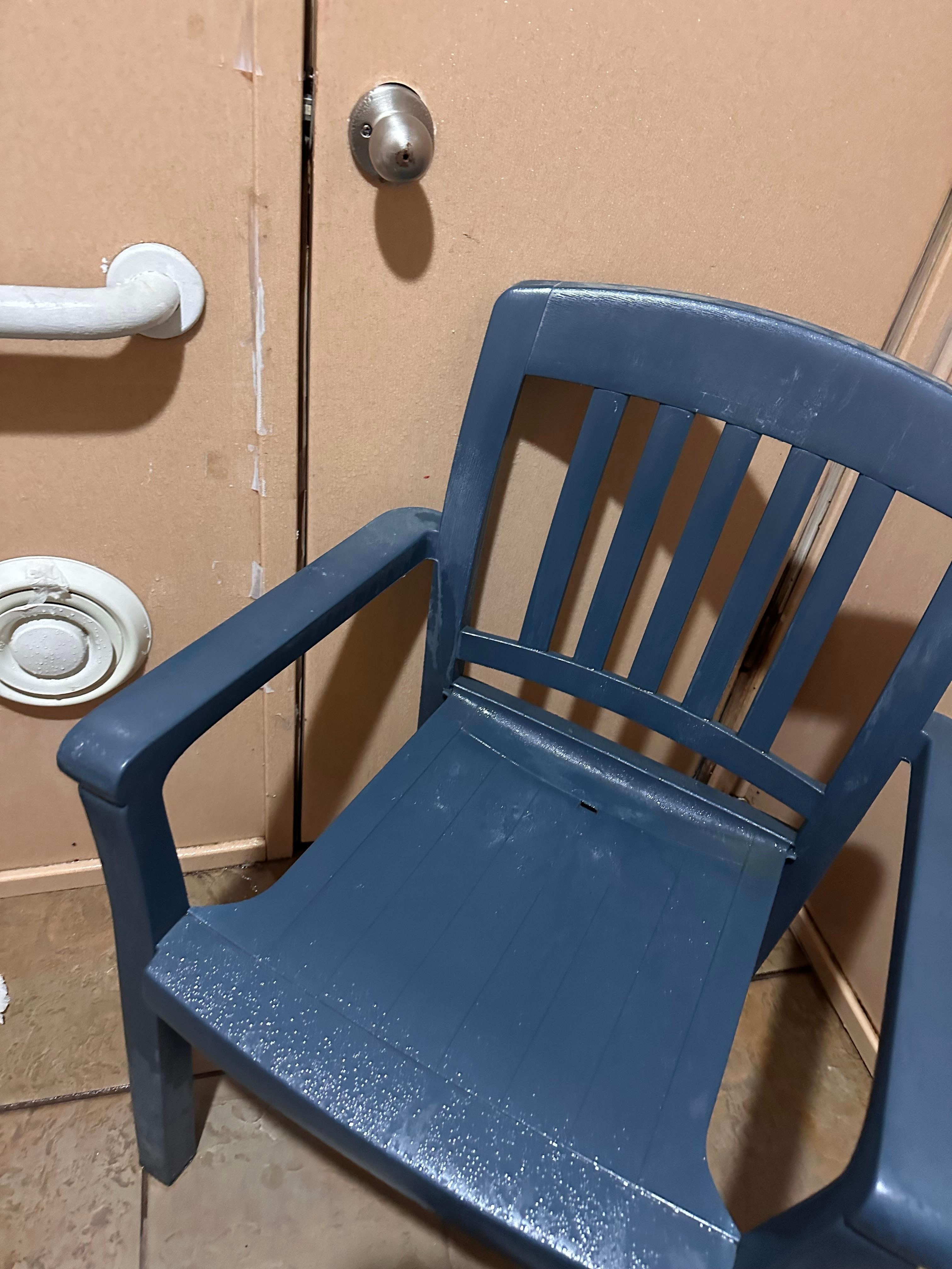 In the bathroom , it just opened for the day but yet the bathroom was completely wet like something was leaking. I was the first customer in there of the day.