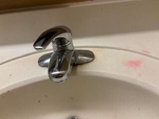 Sink when I arrived.