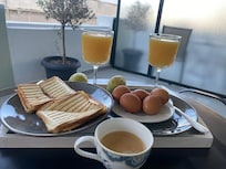 Breakfast on the patio