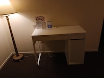 Desk didn't even have a chair
