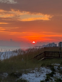 Sunset from property