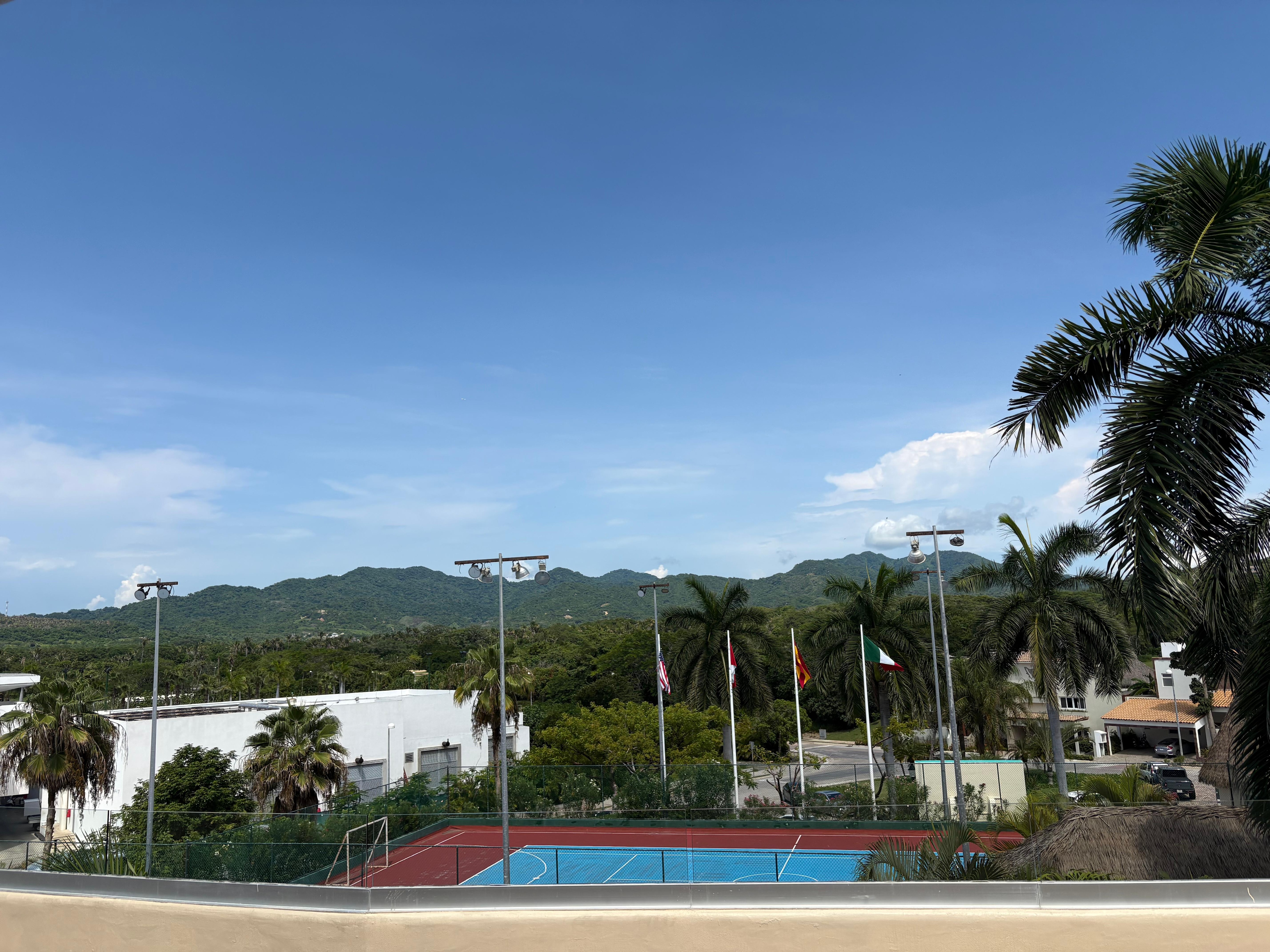 View from the front walking areas of the resort.