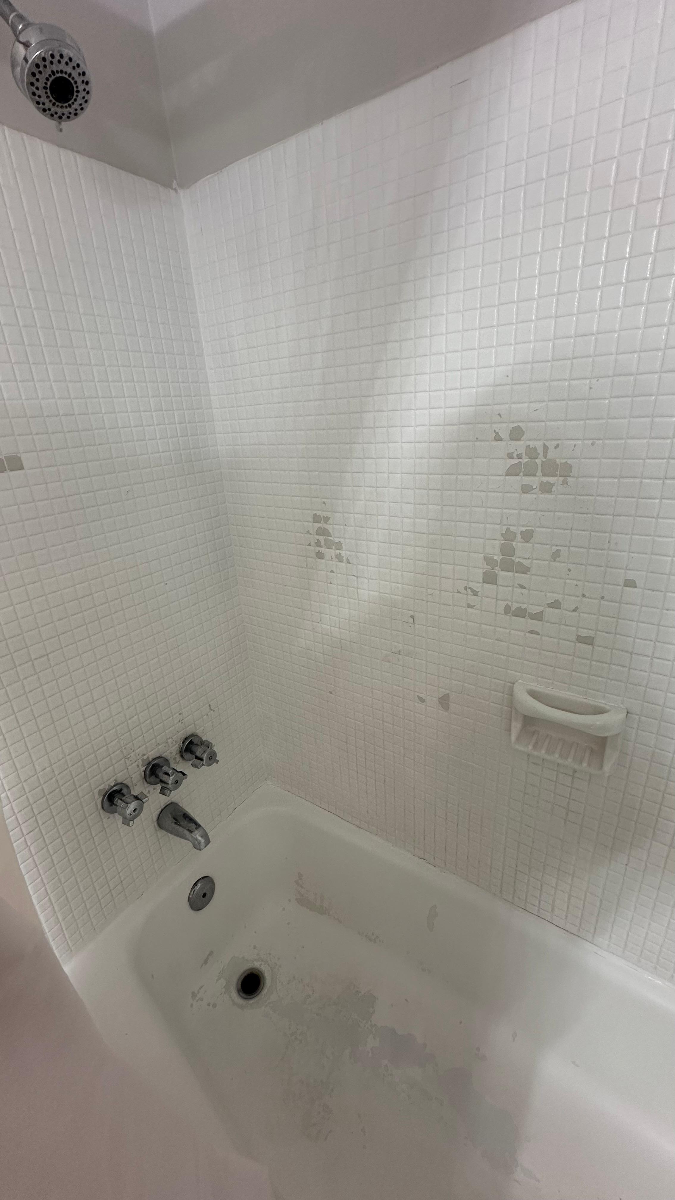 No hot water- destroyed shower