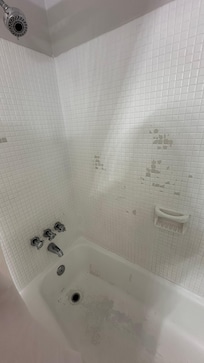 No hot water- destroyed shower