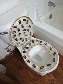 Razor blades in the seat - strange sense of humor??