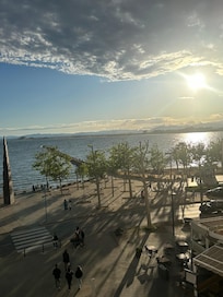 View from one of the bedroom balconies