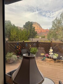 View from living room. Easy walk from property.