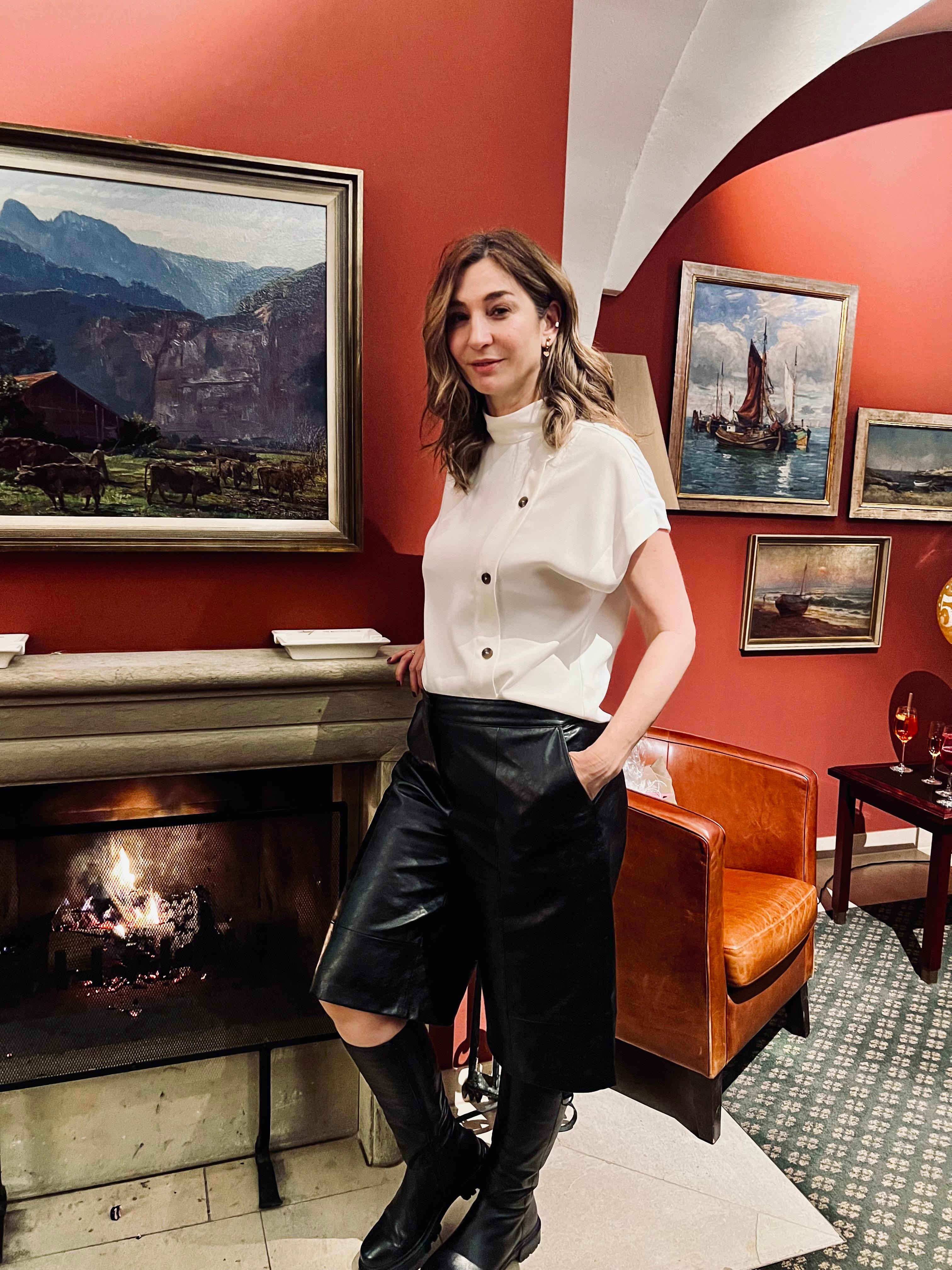 Gemütlichkeit im Kaminzimmer.