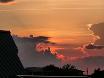 Sunset from the balcony.