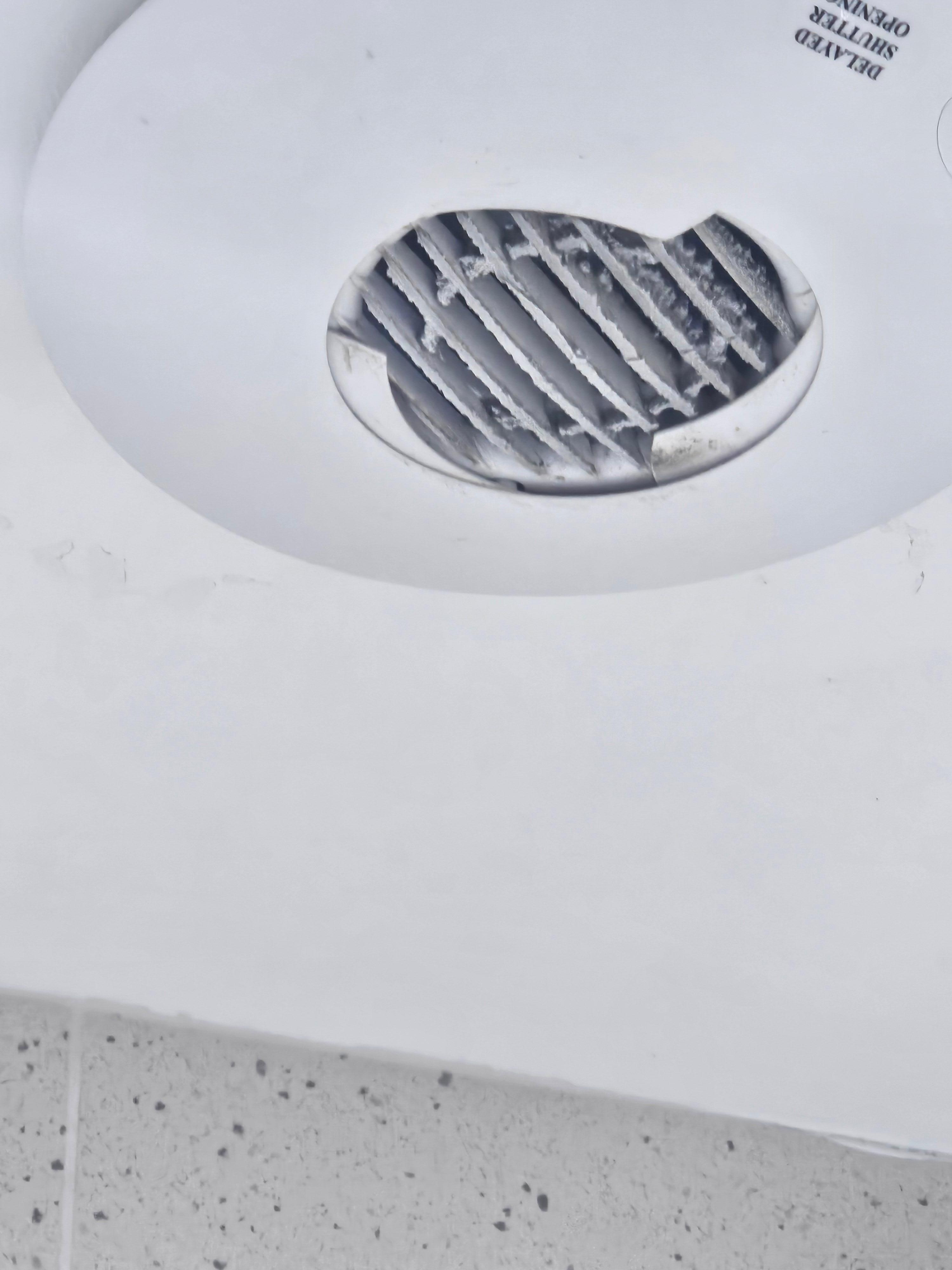 Very dusty (and noisy) extractor fan) 