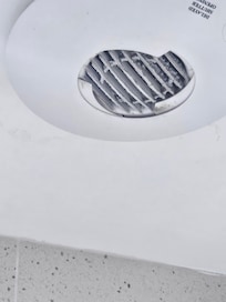 Very dusty (and noisy) extractor fan)