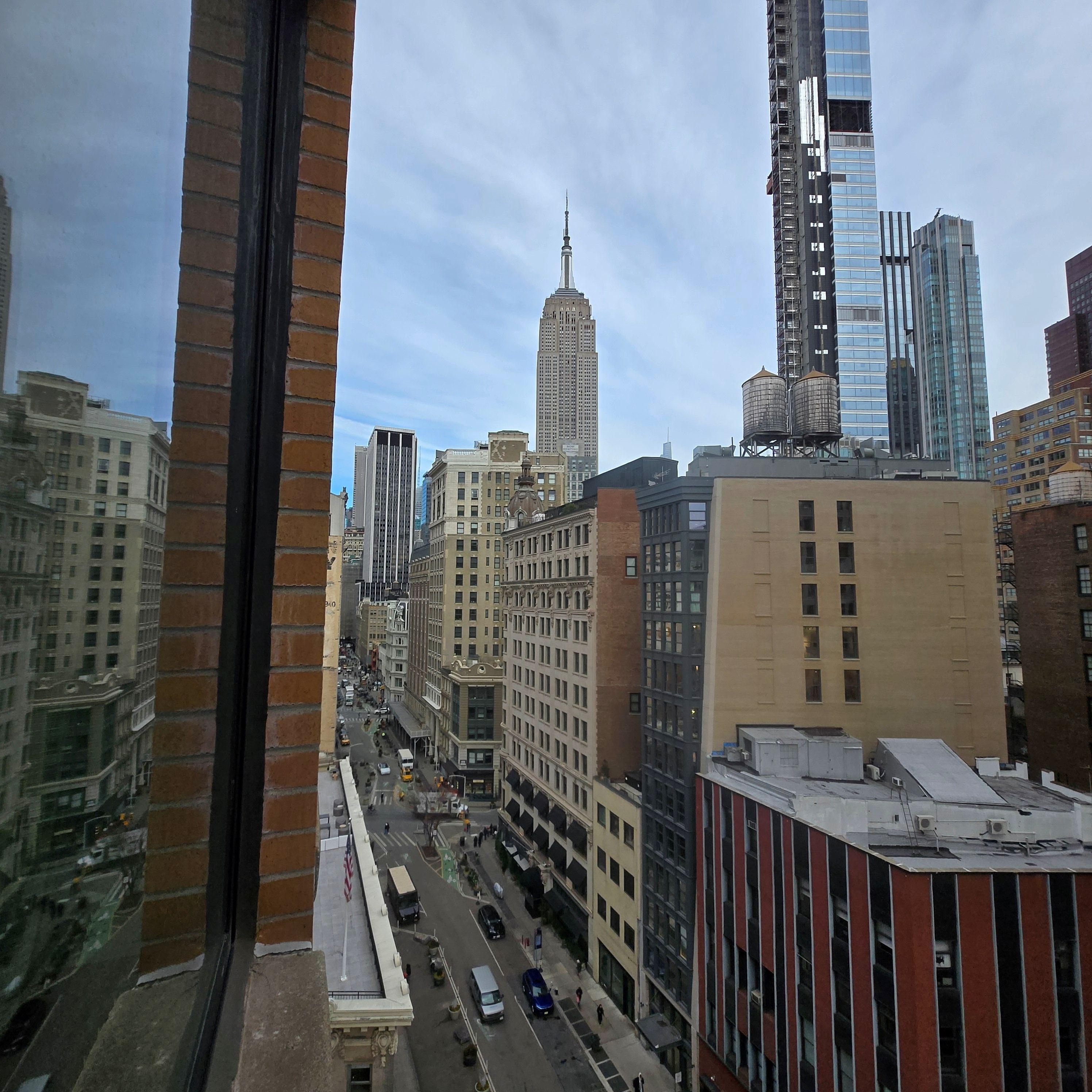 Empire State Building from our room/day