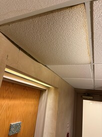Water damage ceiling