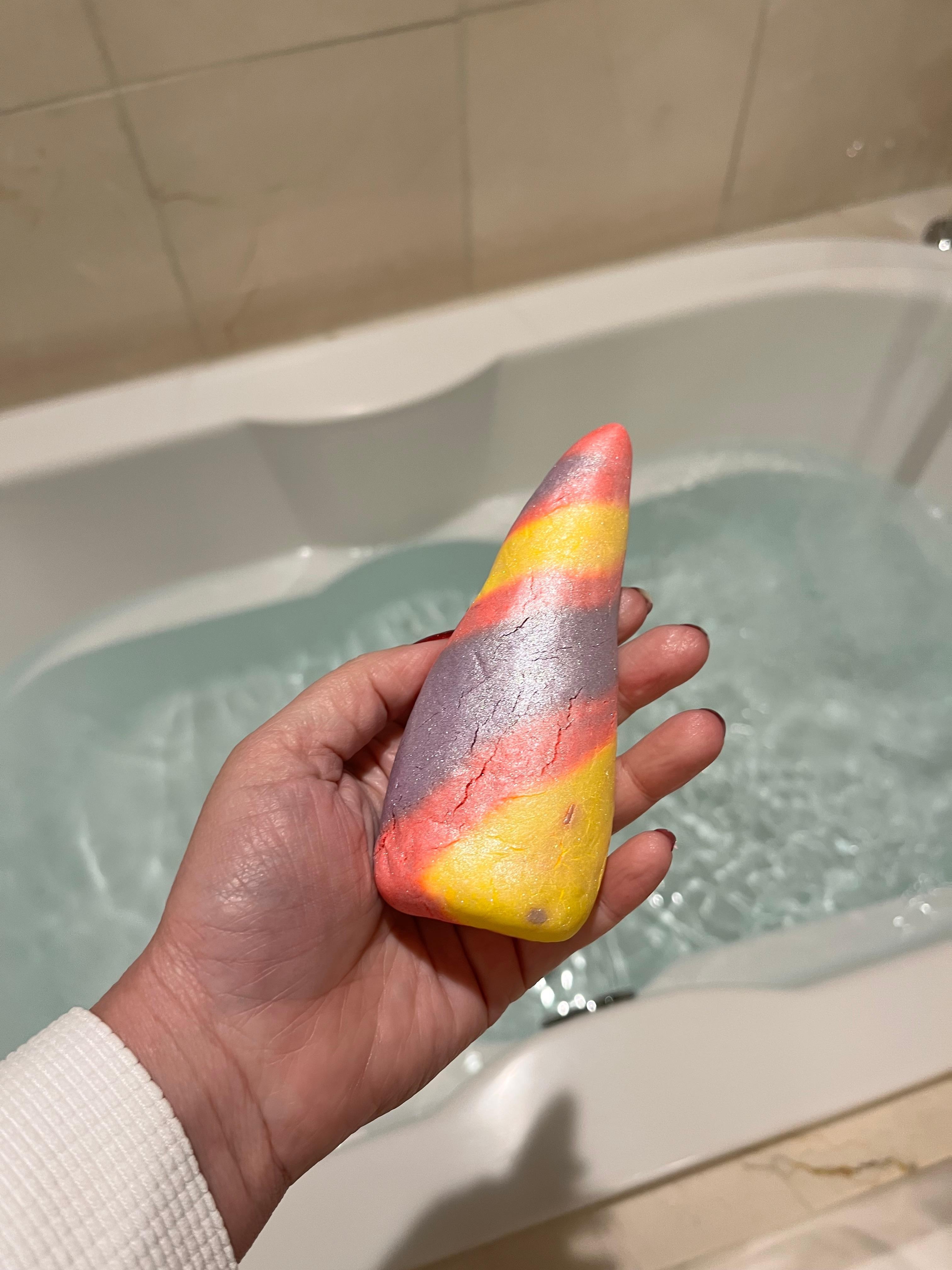 Got the bath bomb at the Lux shop by Planet Hollywood. 