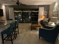 Living room , kitchen , porch