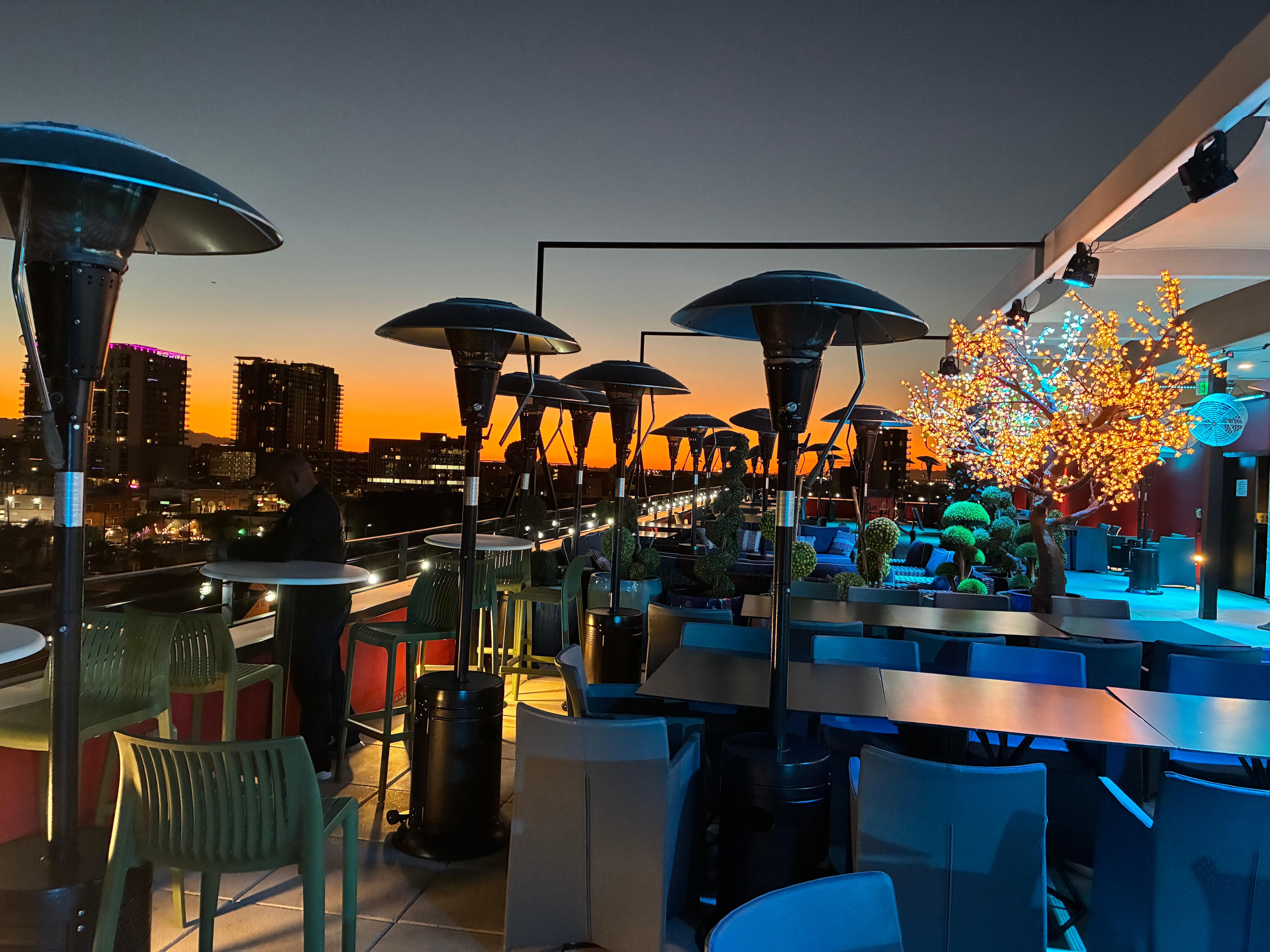 We ended each day watching the sunset at the rooftop bar and restaurant. Fantastic view and service 