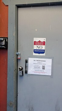 US MASHALL's No Trespassing signs.