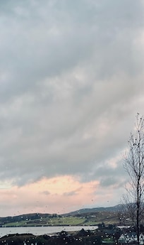 Stormy weather towards Isle of Harris