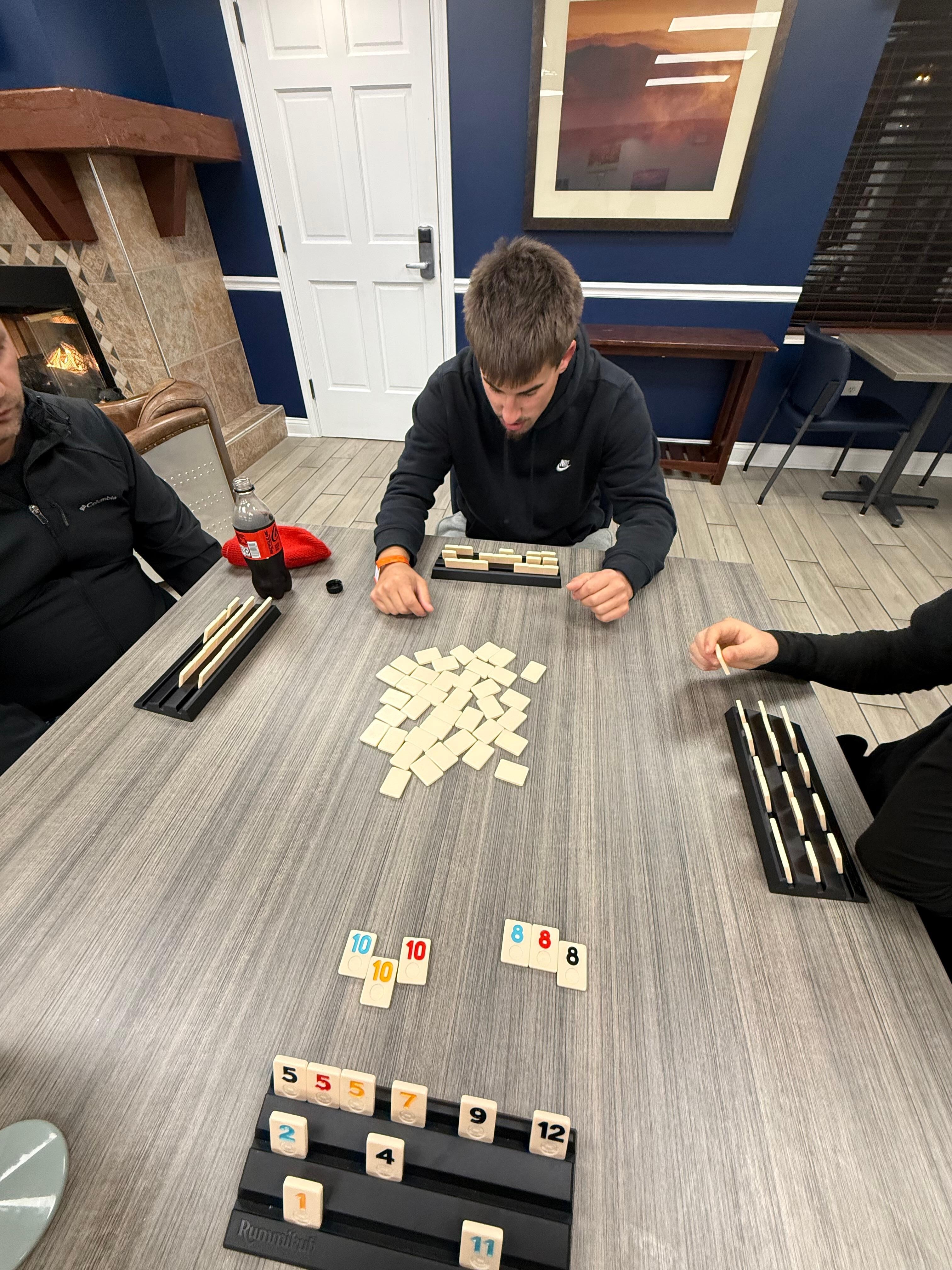 Family game night in the lobby🙌🏻