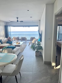 great room open to balcony