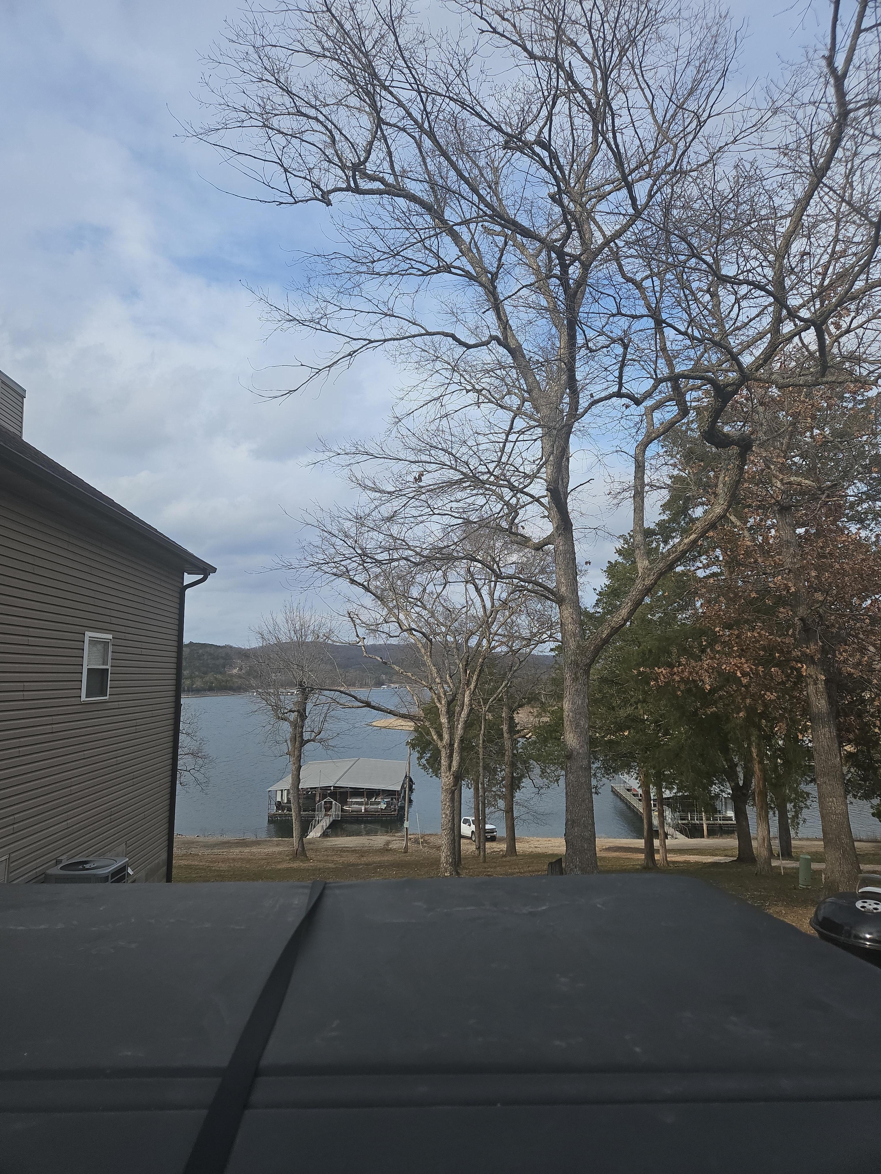 Back porch view from Cabin