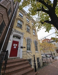 Great location! Digital access via phone to front door, room door and locker-super convenient!