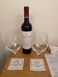 Complimentary wine