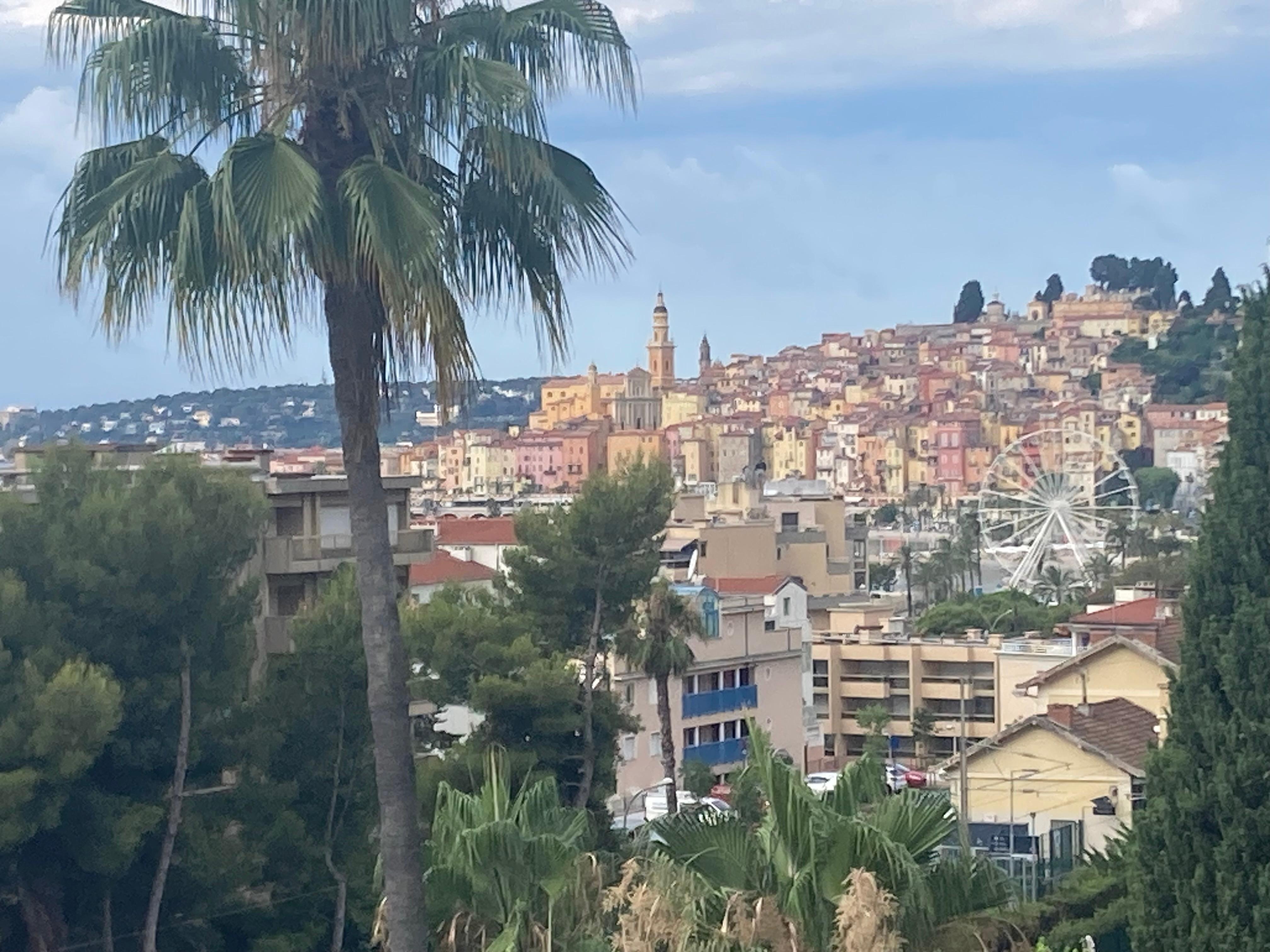Vue de l’appartement sur Menton