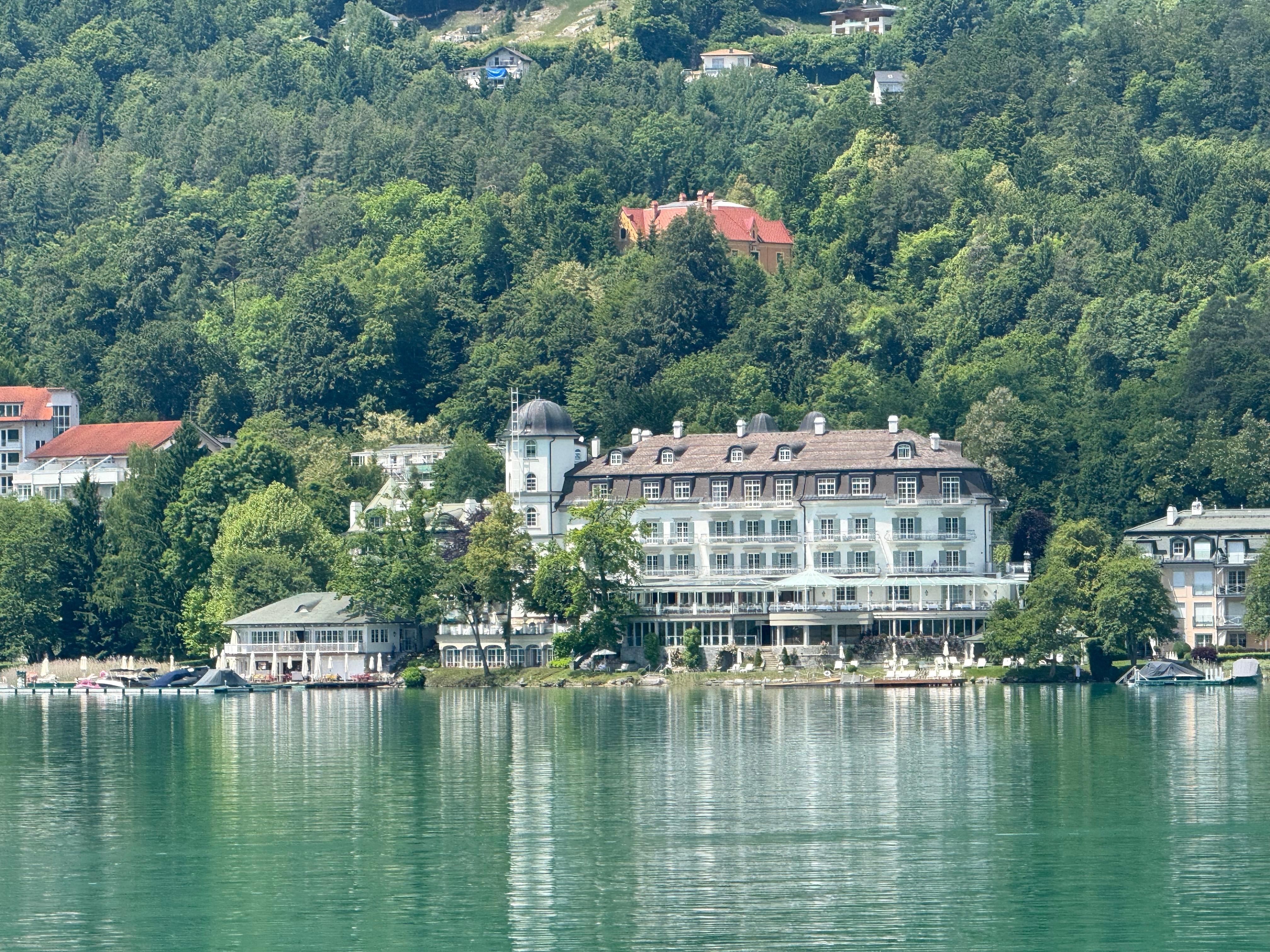 View of resort from the lake.