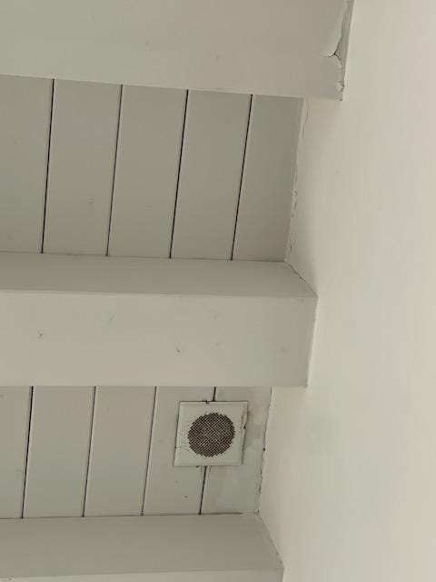 Peeling paint in the bathroom 