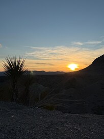 Sunset just outside our door.