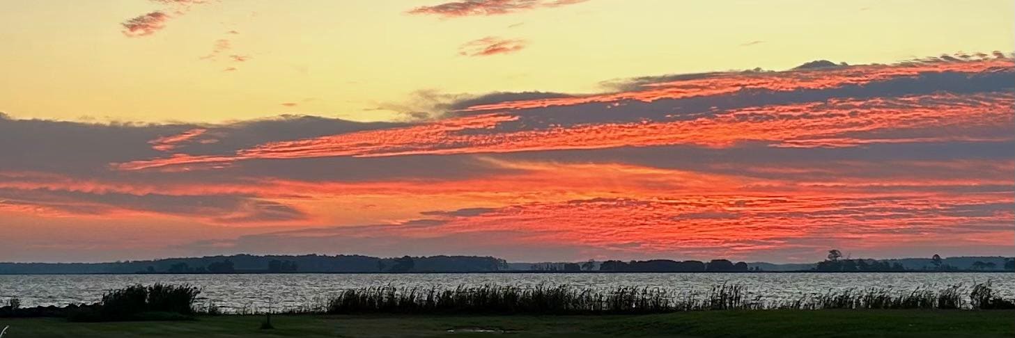 Sunrise in your backyard.