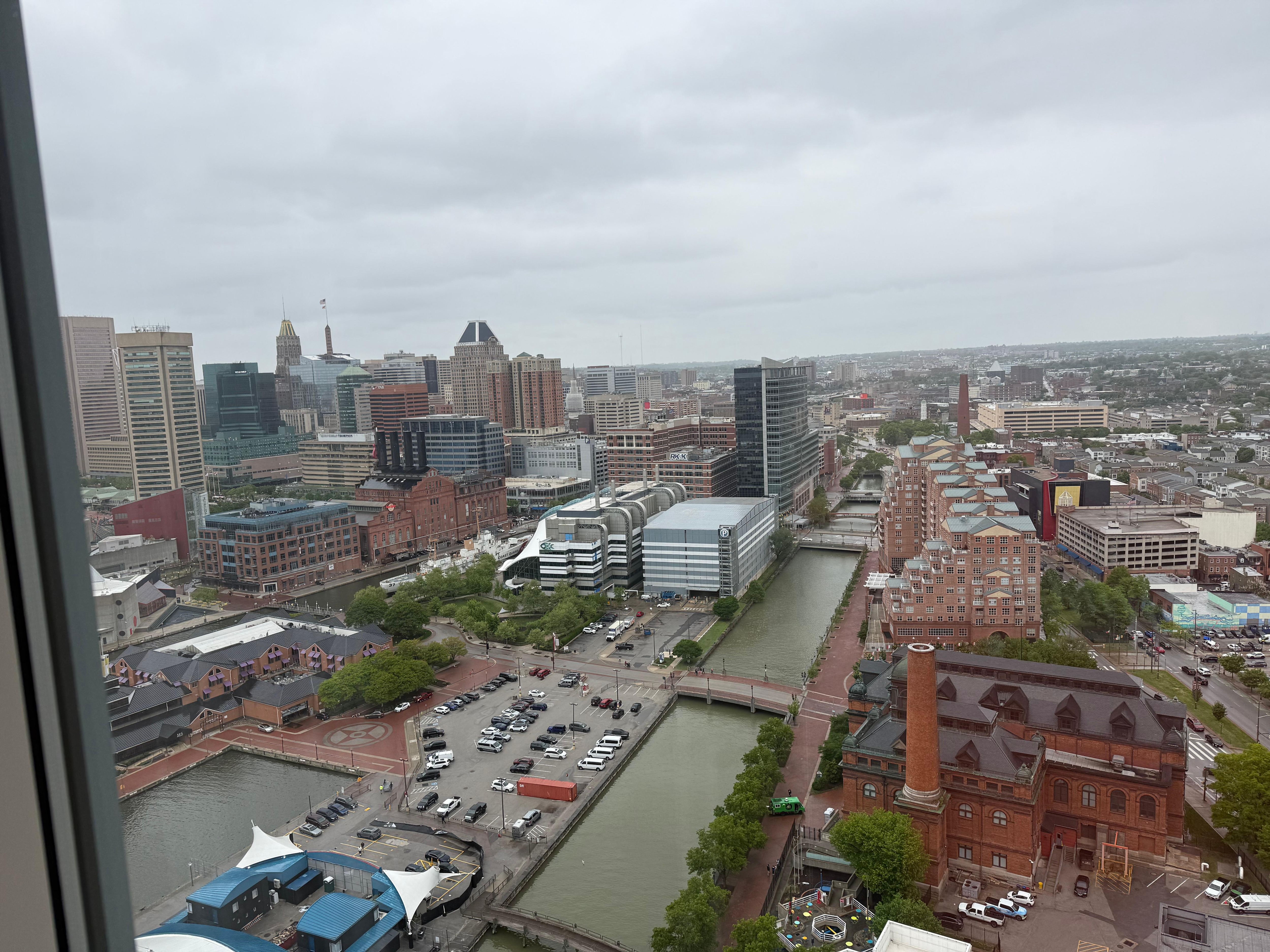 View from corner room. 