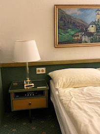 side table with embeded radio