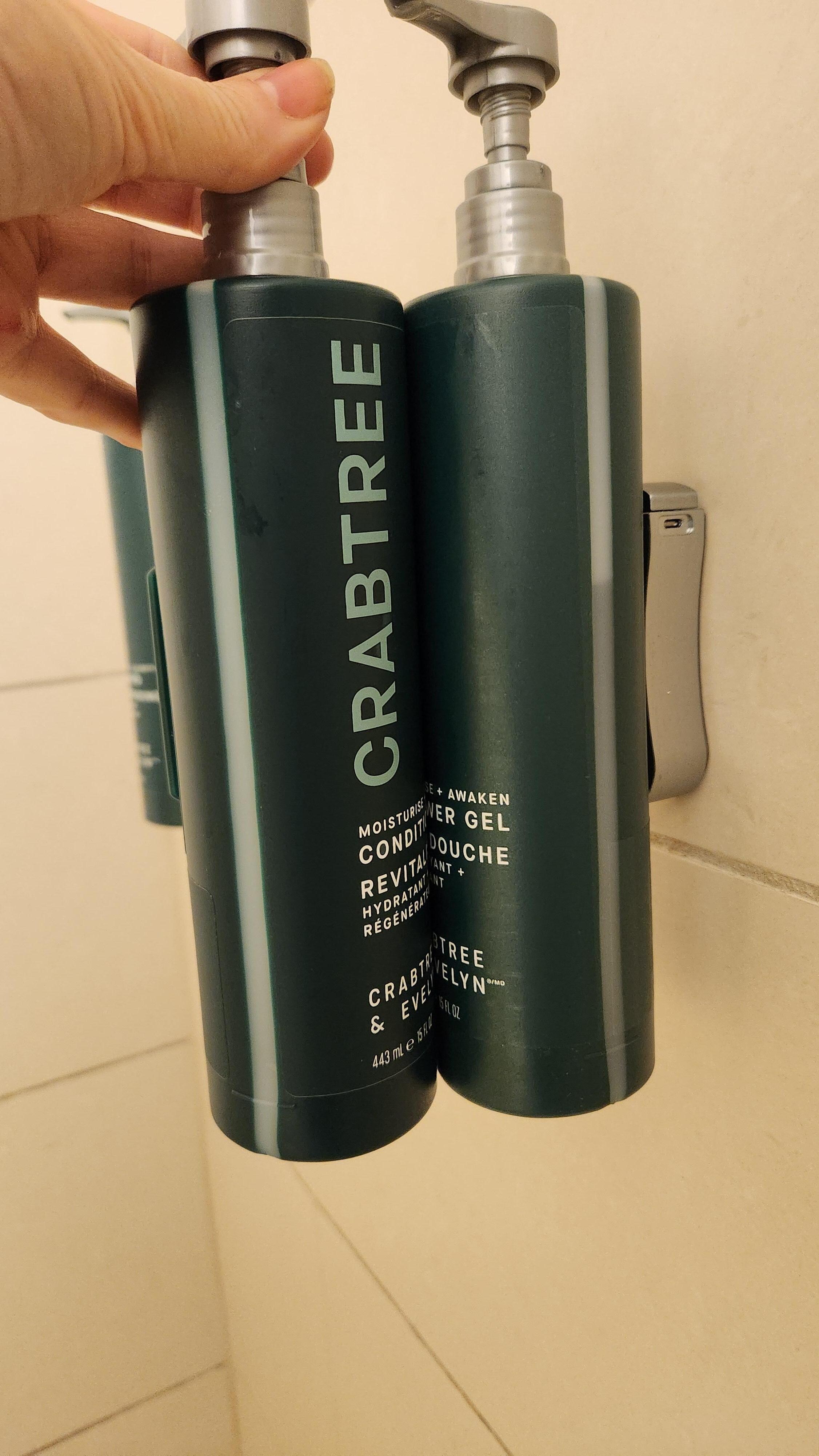 You can see content line of the bottles filled. 