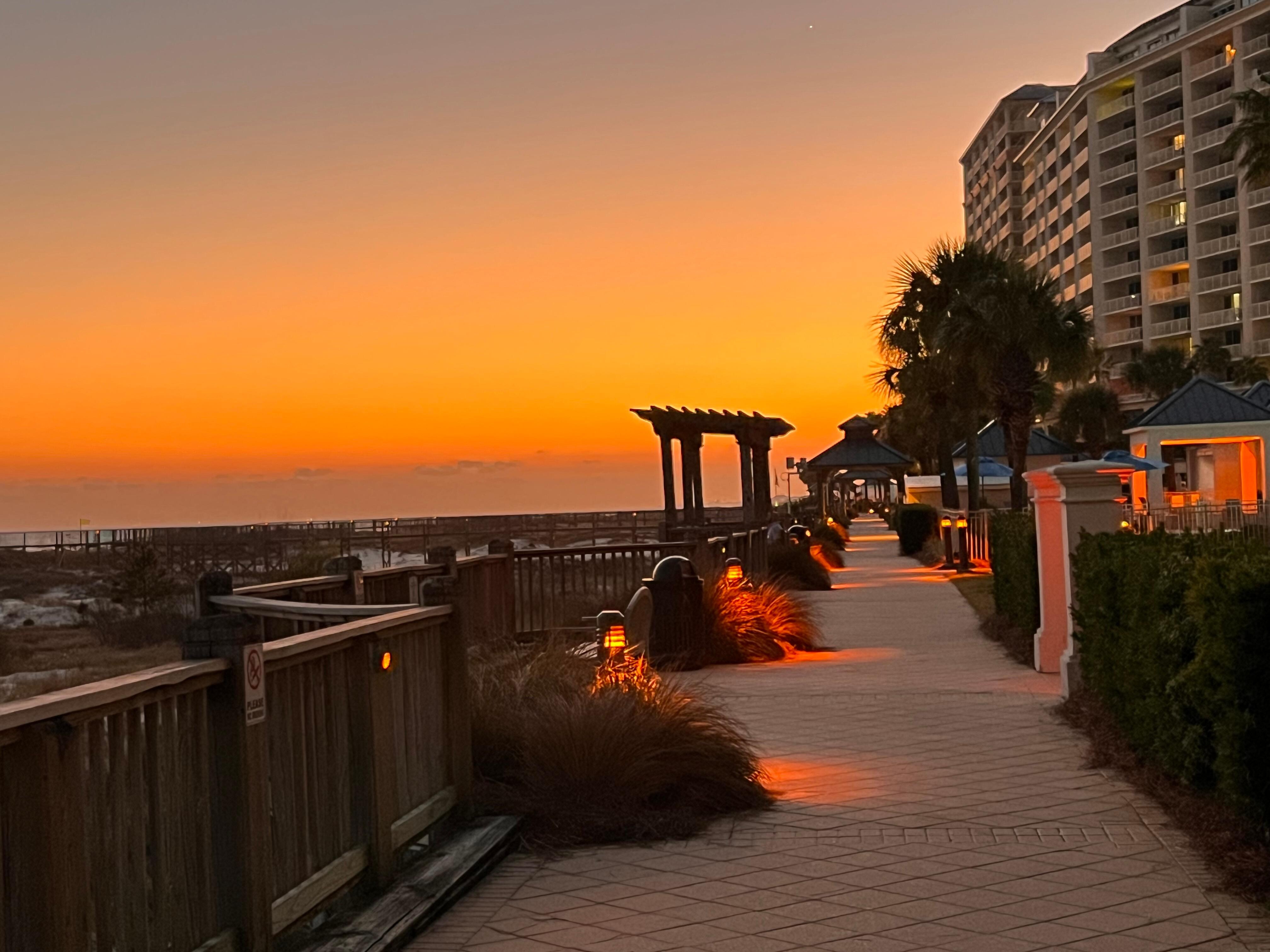 View at sunsets was amazing! This is from right outside of patio.