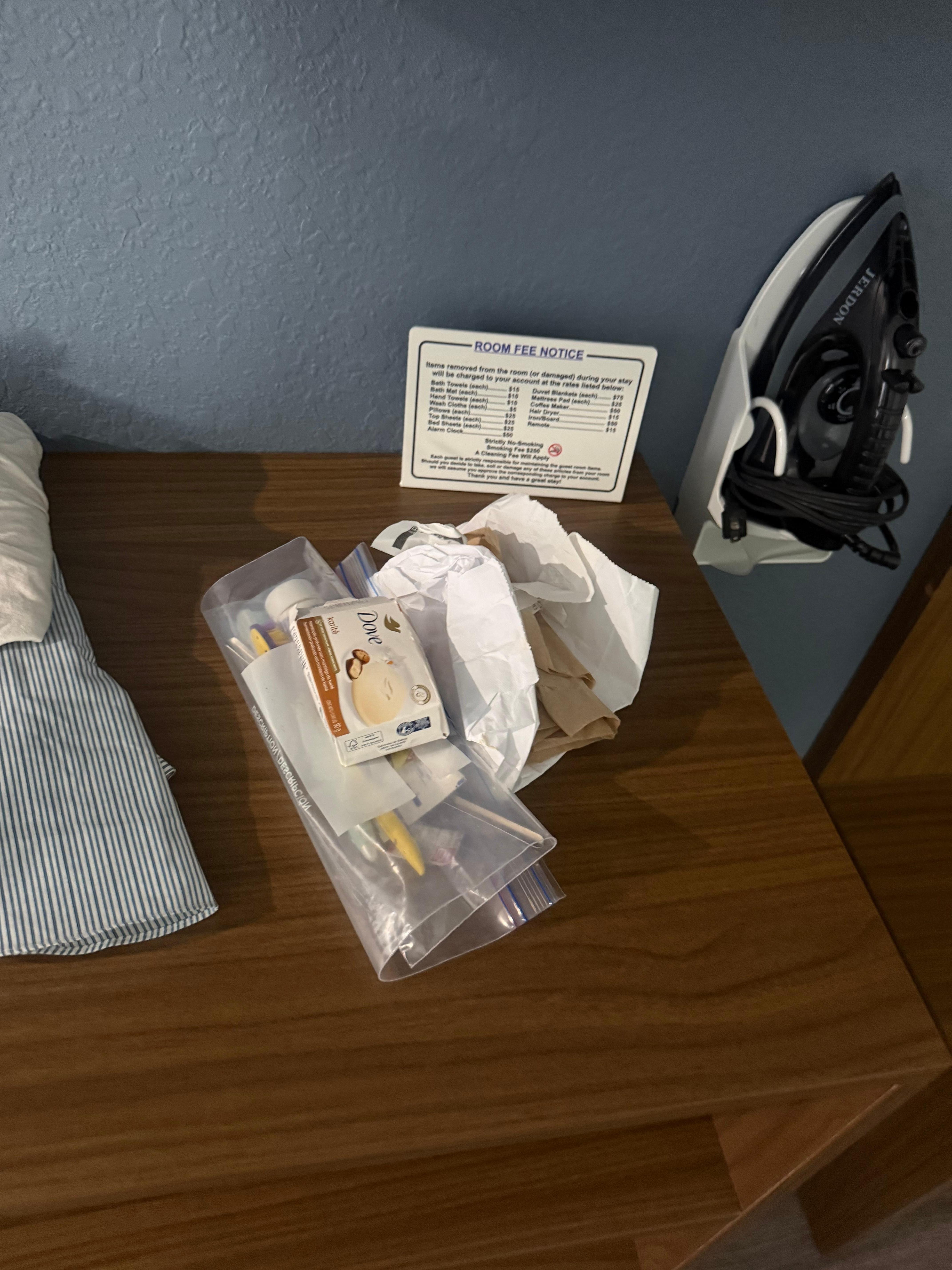 Left from last person. 