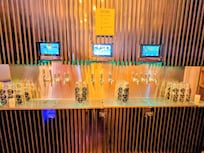 There are a variety of beverages on tap.