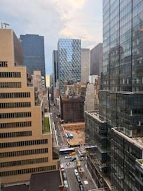 View from shared balcony