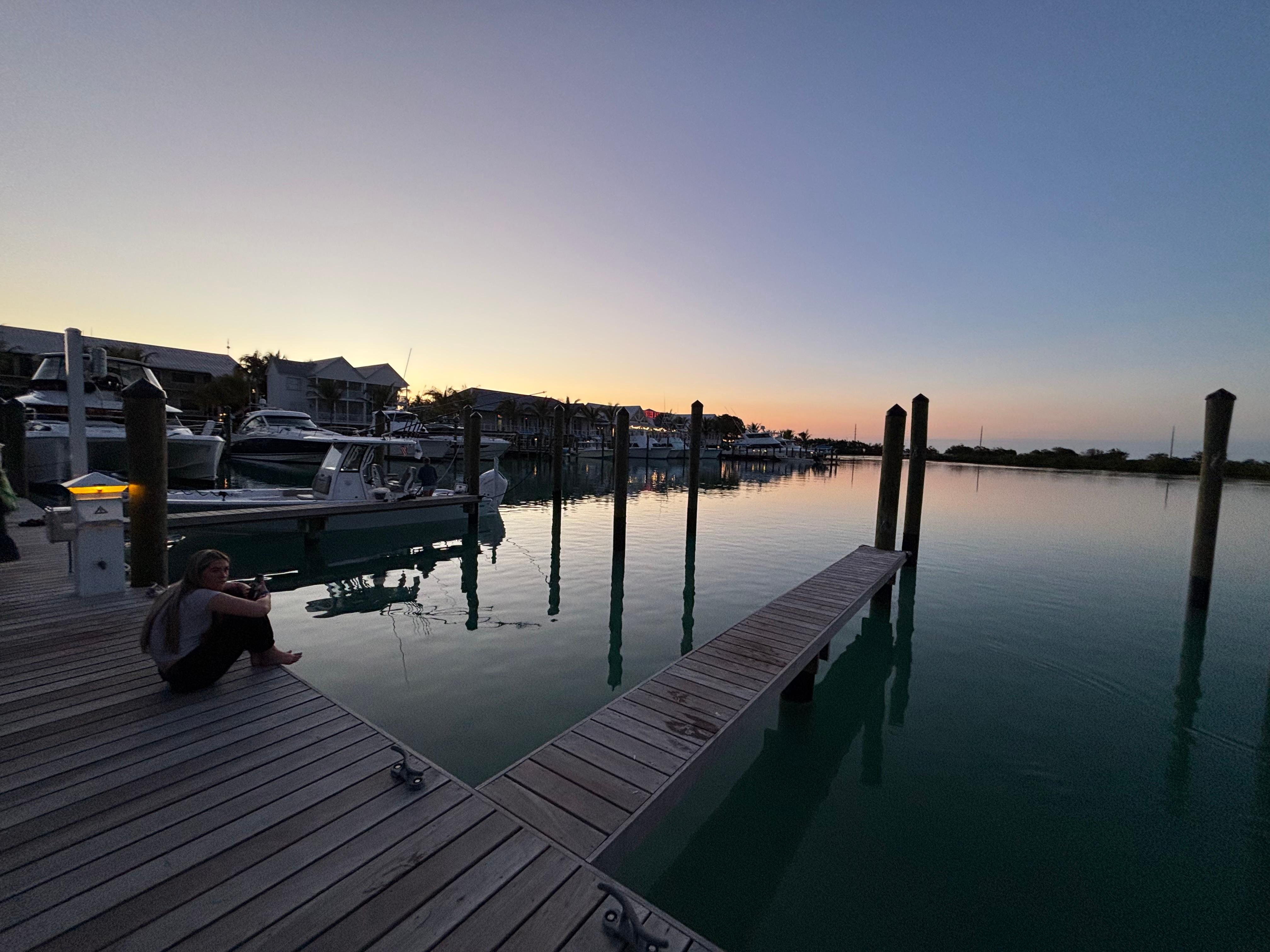 Marina a few steps from the property 