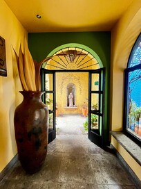 Walk way from the lobby.