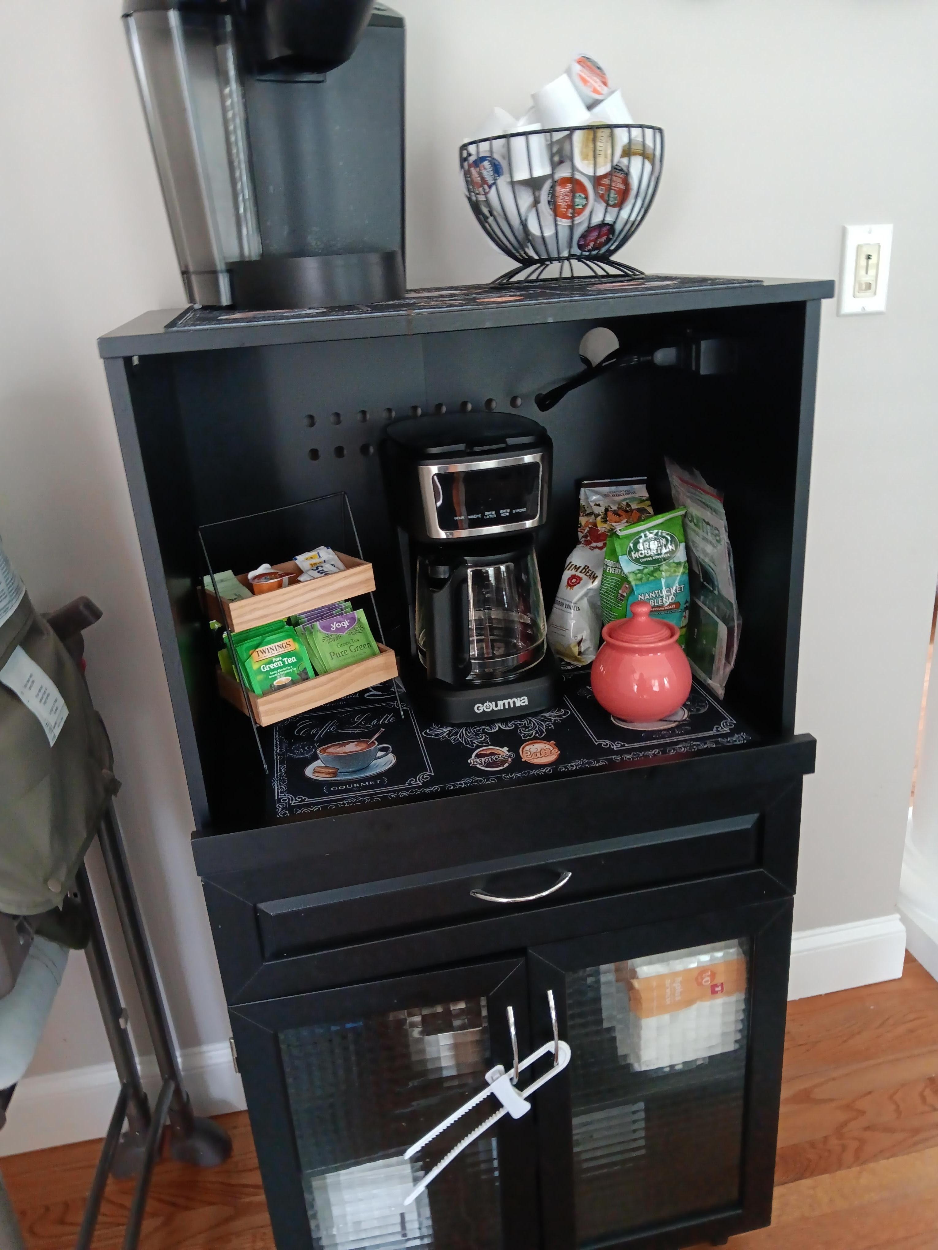 Great coffee bar, well stocked