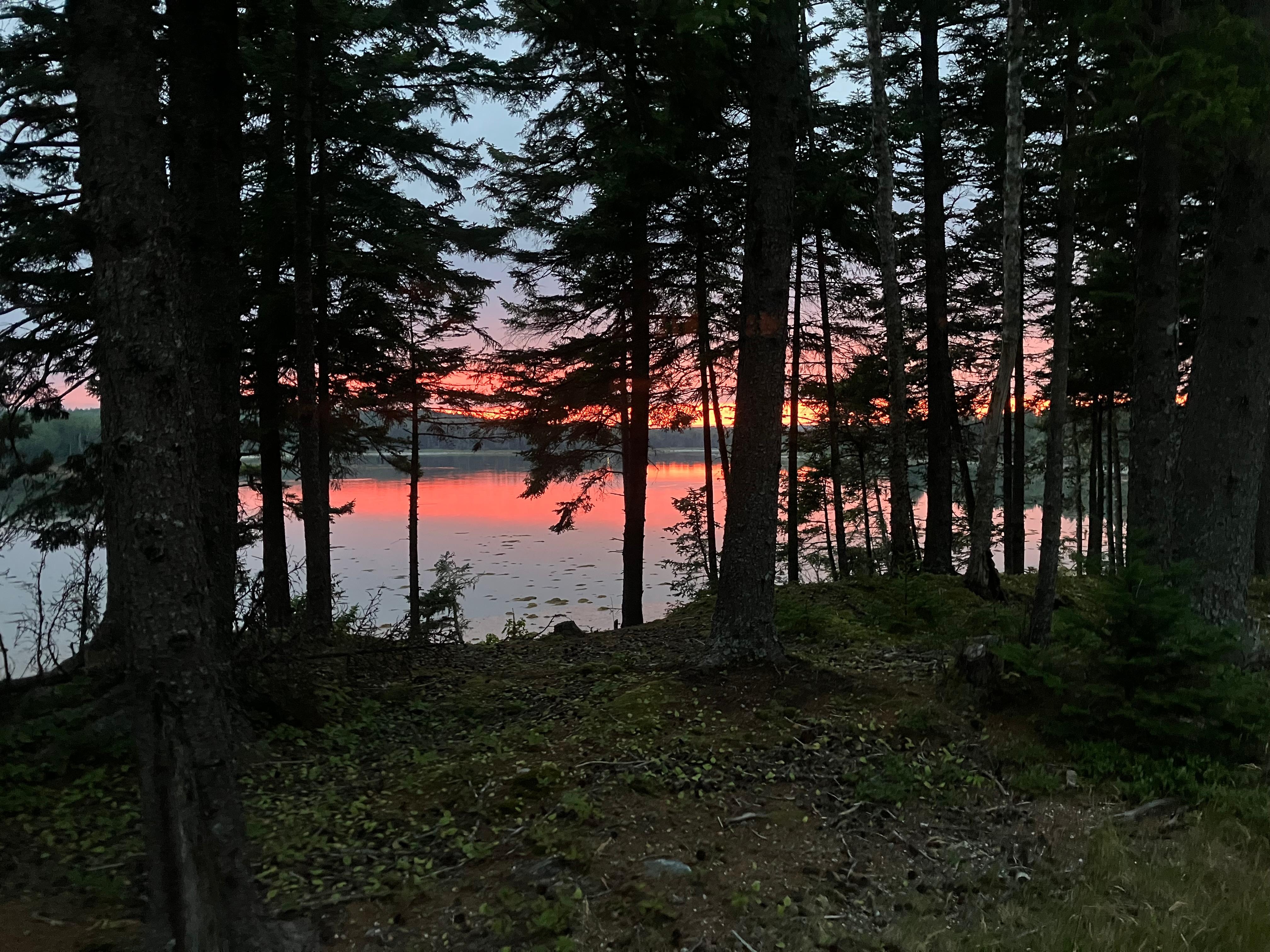 Sunset across the street