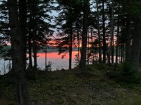 Sunset across the street