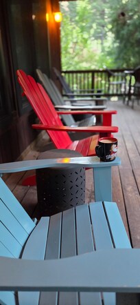 Loved sitting on the deck!