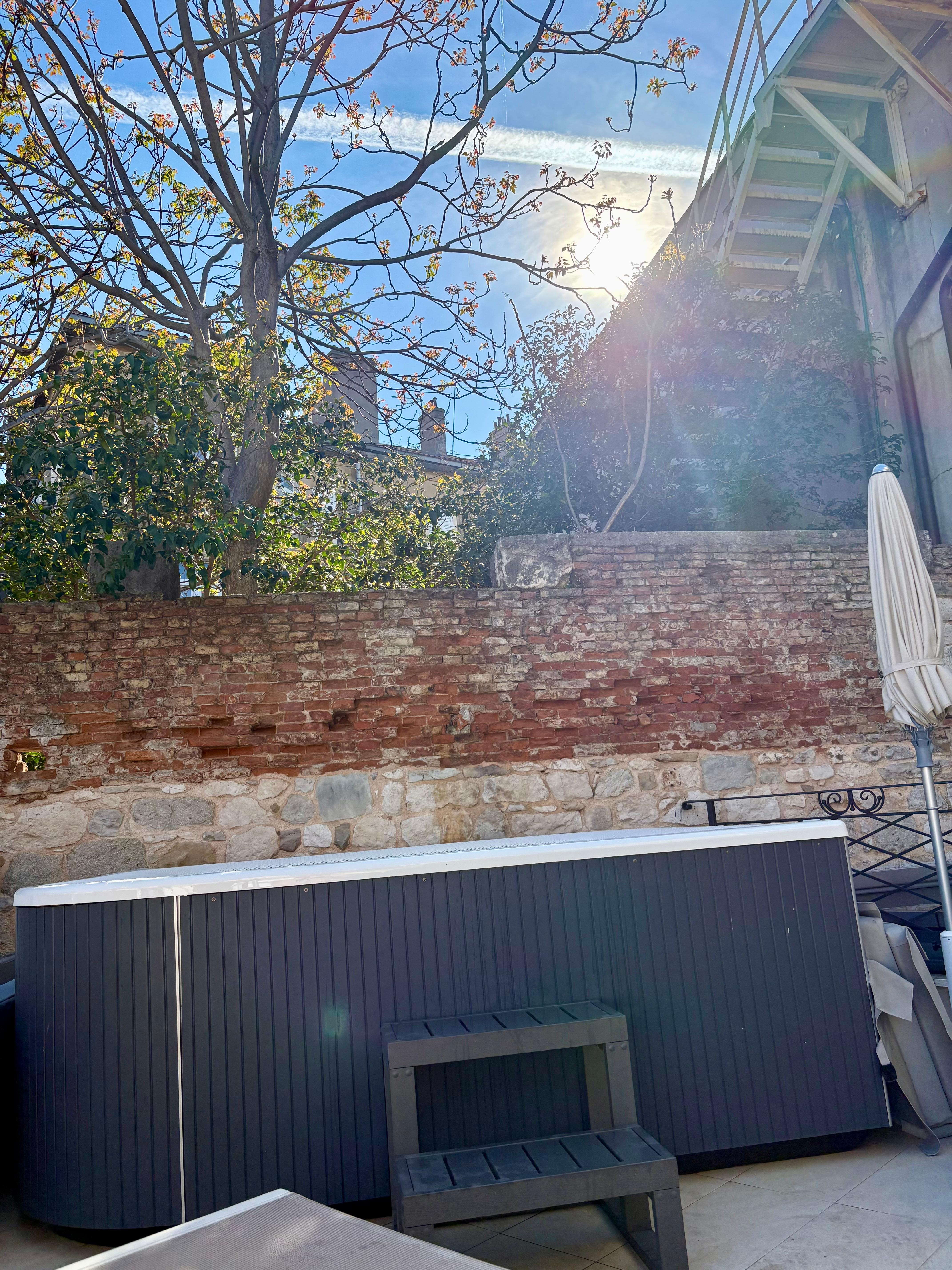 Whirlpool auf der Terrasse