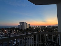 Sunset on the balcony