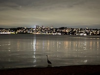 View from the property at night