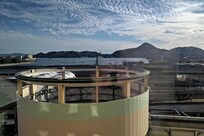 部屋からとても綺麗な海が見えました